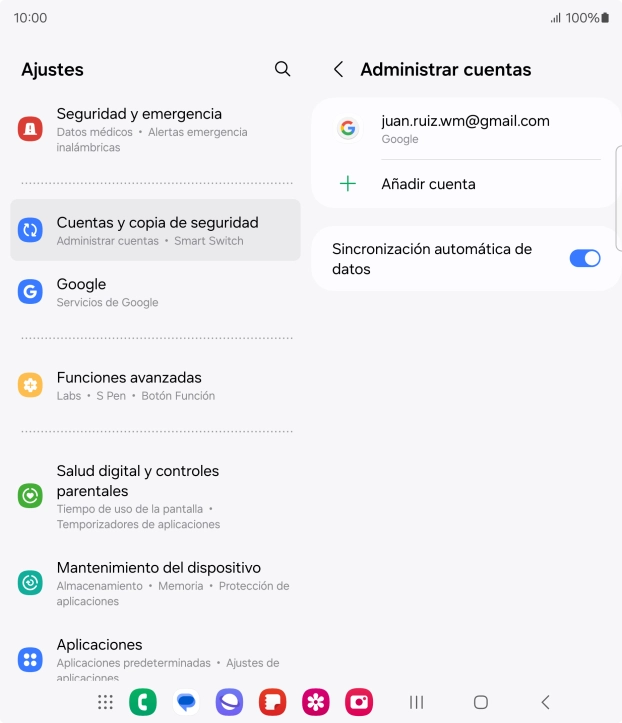 Pulsa Añadir cuenta.