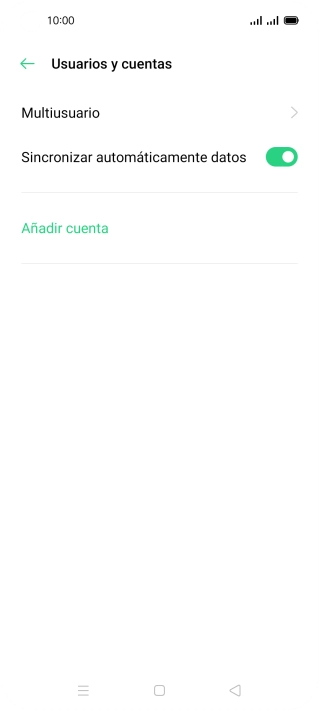 Pulsa Añadir cuenta.