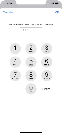 Introduce tu código PIN y pulsa OK. Introduce tu código PIN y pulsa OK.