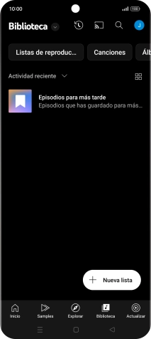Pulsa la lista desplegable.