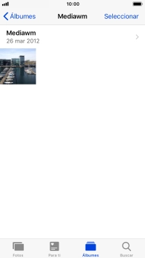 Pulsa con intensidad la fotografía deseada hasta que aparezca un menú emergente en la pantalla.