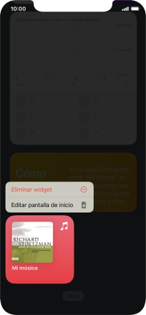 Pulsa Eliminar widget. Pulsa Eliminar widget.