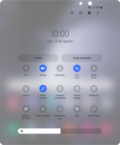 Pulsa el icono de ajustes.