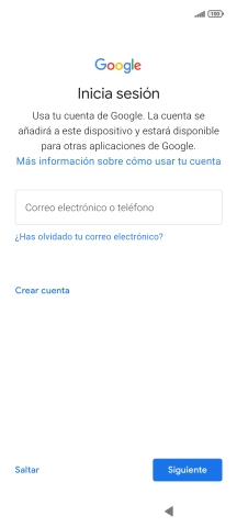 Sigue las indicaciones de la pantalla para terminar la activación.