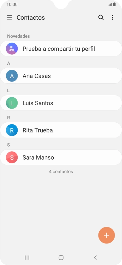 Desliza el dedo hacia la derecha desde la parte izquierda de la pantalla.