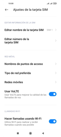Pulsa Nombres de puntos de acceso.