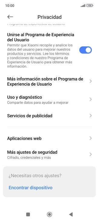 Pulsa Más ajustes de seguridad.