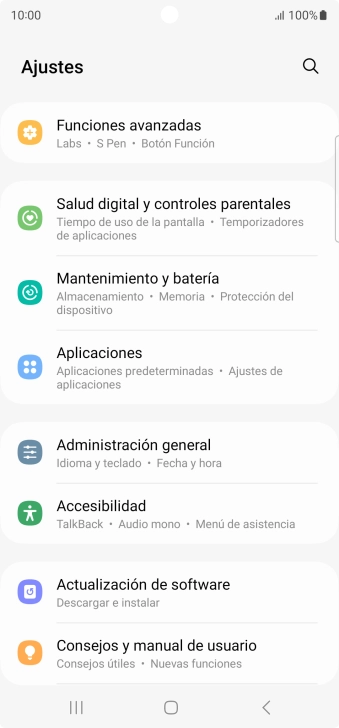 Pulsa Aplicaciones.