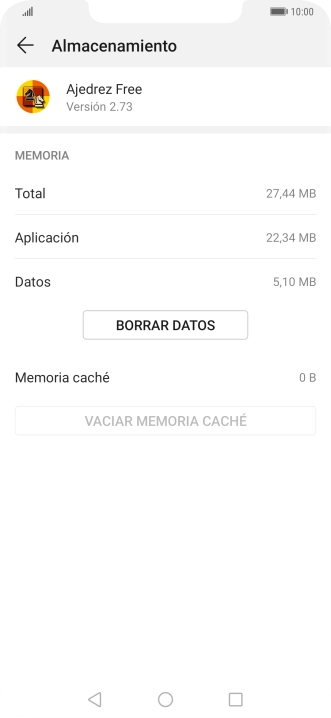 Pulsa la tecla de inicio para terminar y regresar a la pantalla de inicio.