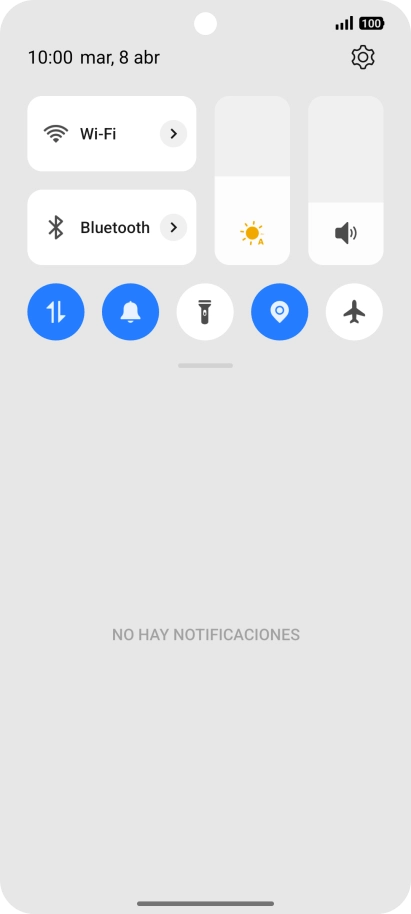 Pulsa el icono de ajustes.