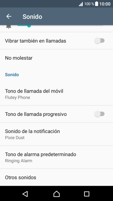 Pulsa Tono de llamada del móvil.