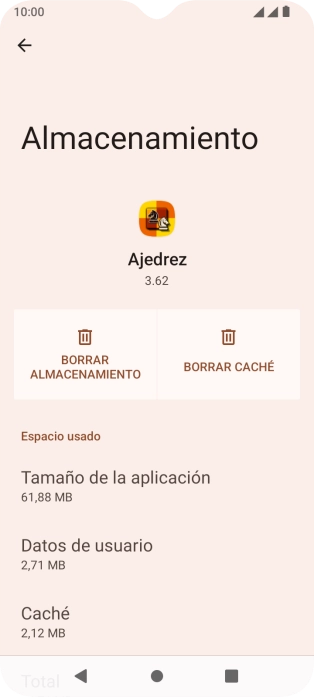 Pulsa BORRAR CACHÉ.