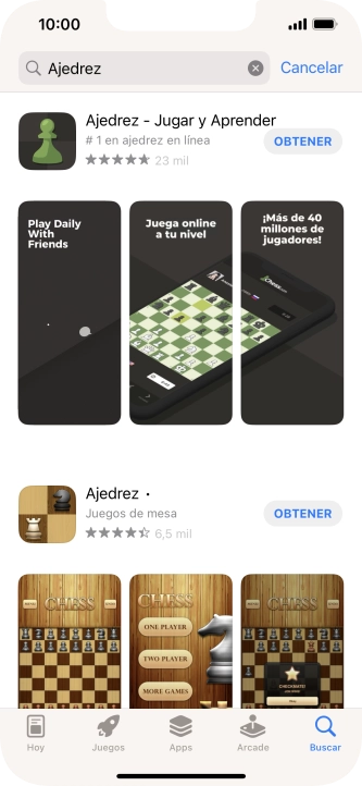 Pulsa la app deseada.