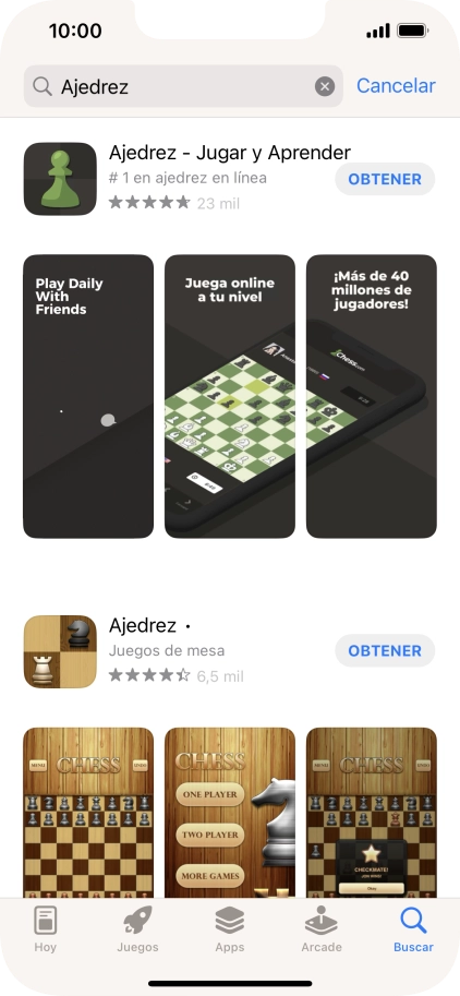 Pulsa la app deseada.