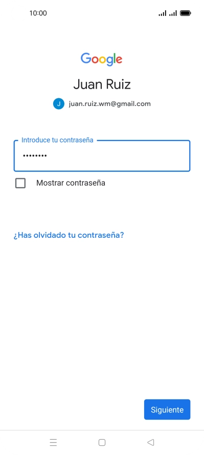 Pulsa Siguiente.