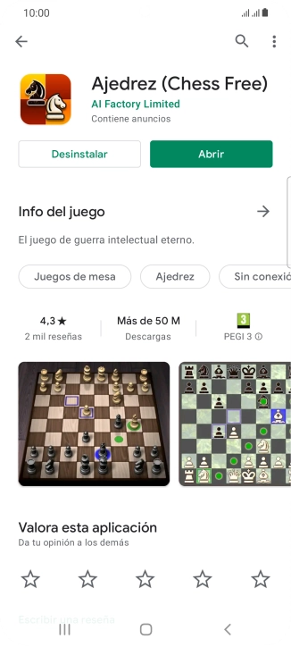 Pulsa la tecla de inicio para terminar y regresar a la pantalla de inicio.