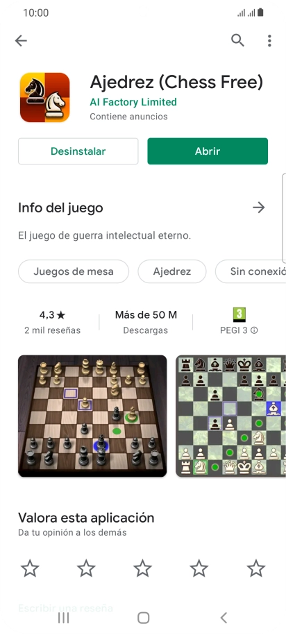 Pulsa la tecla de inicio para terminar y regresar a la pantalla de inicio.