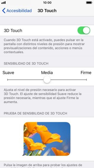 Pulsa el indicador bajo 