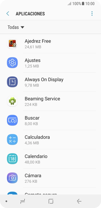Pulsa la app deseada.