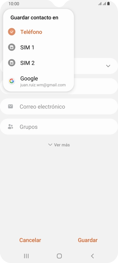 Pulsa Teléfono.