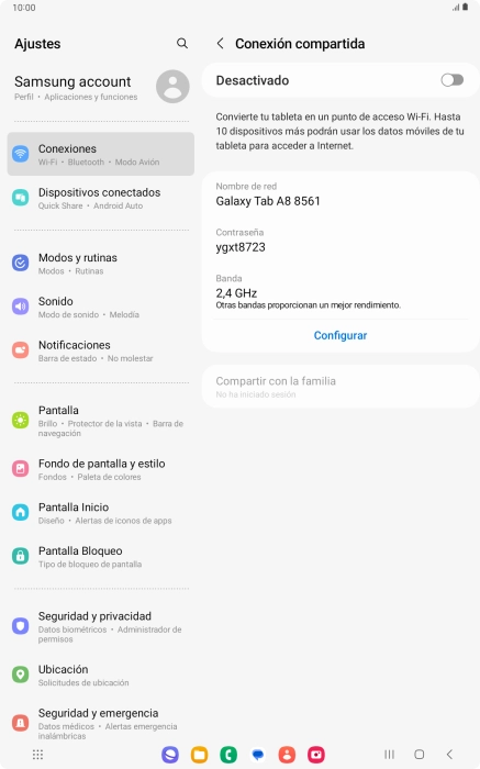 Pulsa Configurar.