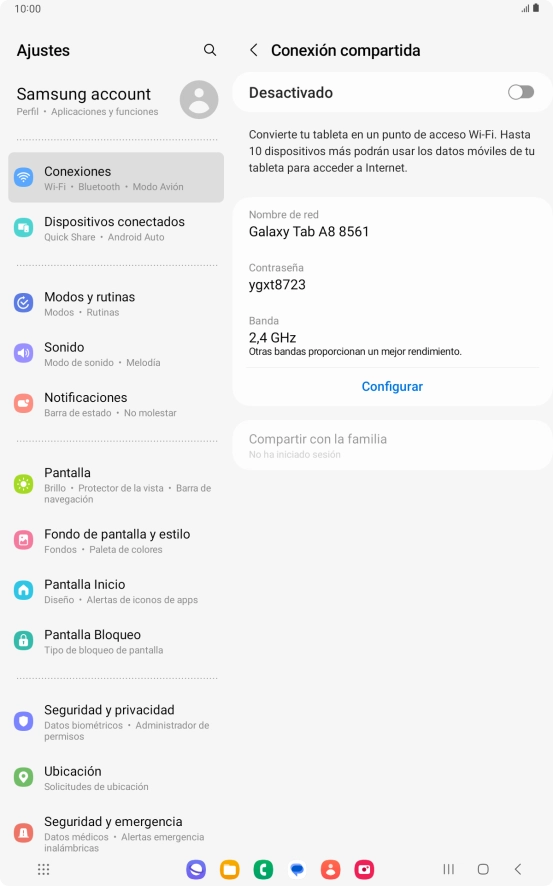 Pulsa Configurar.