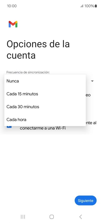 Pulsa el ajuste deseado.