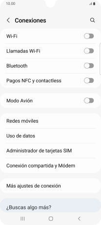 Pulsa Redes móviles.