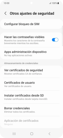 Pulsa Configurar bloqueo de SIM.