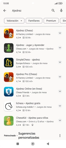 Pulsa la app deseada.