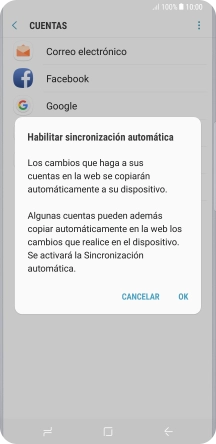 Pulsa OK para activar la función.