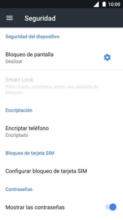 Pulsa Bloqueo de pantalla.