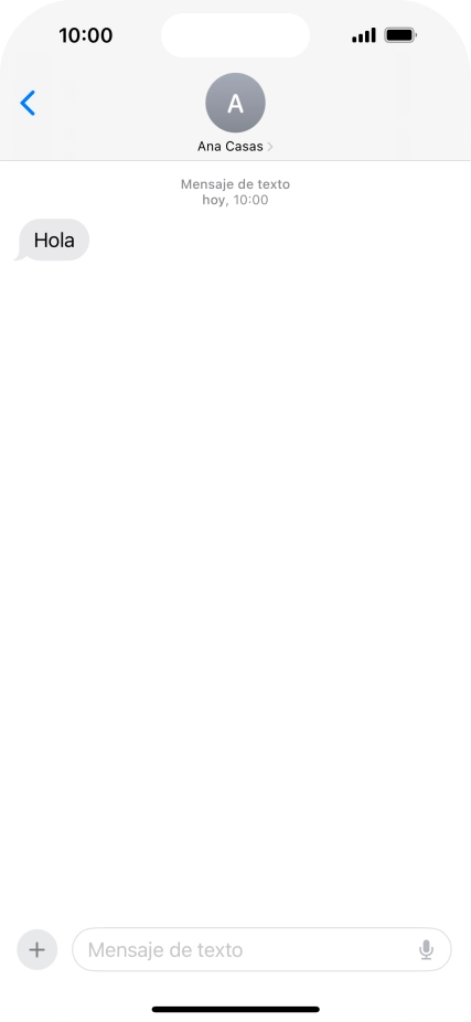 Desliza el dedo hacia arriba desde la parte inferior de la pantalla para terminar y volver a la pantalla de inicio.