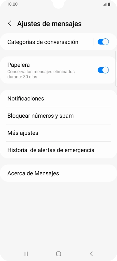 Pulsa Más ajustes.