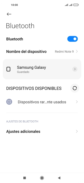 Pulsa la tecla de inicio para terminar y regresar a la pantalla de inicio.