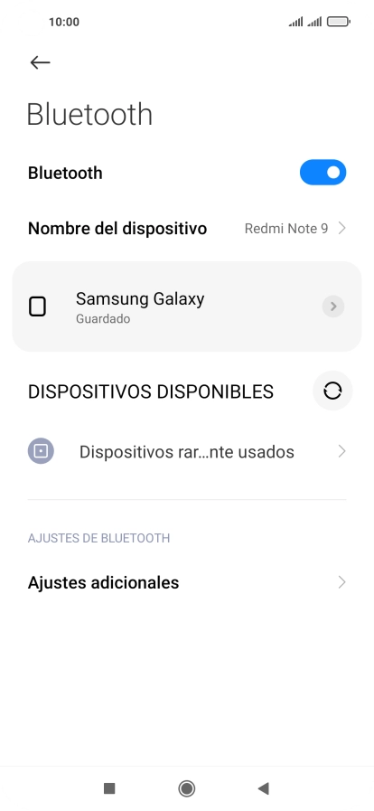 Pulsa la tecla de inicio para terminar y regresar a la pantalla de inicio.