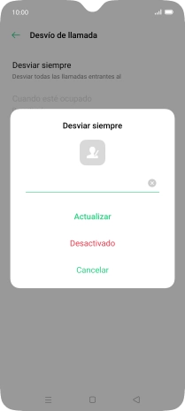 Pulsa Desactivado.