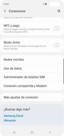 Pulsa Uso de datos.