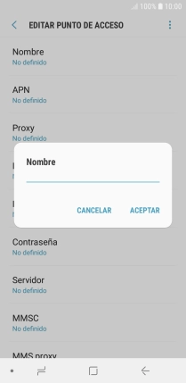 Introduce Vodafone Internet y pulsa ACEPTAR.