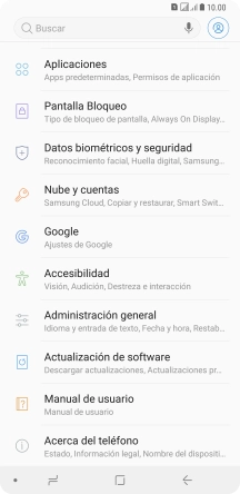 Pulsa Nube y cuentas.