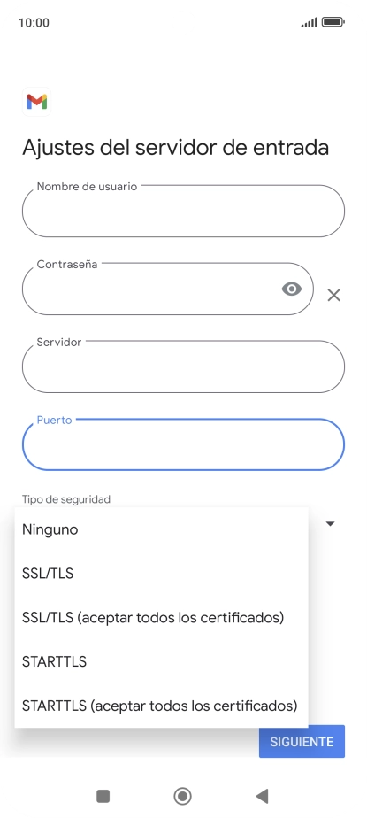 Pulsa SSL/TLS.