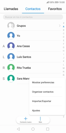 Pulsa Importar/Exportar.