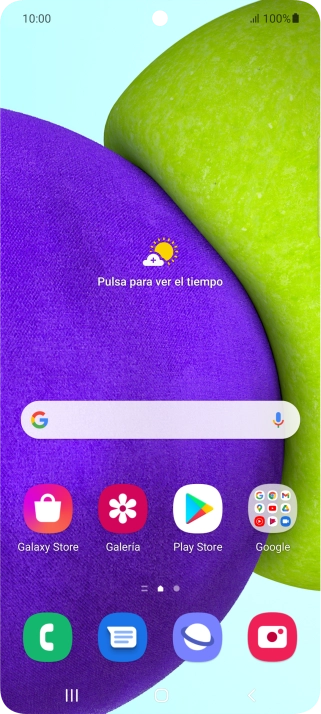 Desliza dos dedos hacia abajo desde la parte superior de la pantalla.