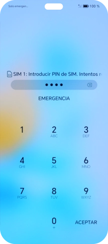 Si lo solicita el teléfono, introduce el código PIN y pulsa ACEPTAR.