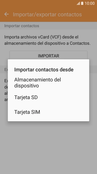 Pulsa Tarjeta SIM.