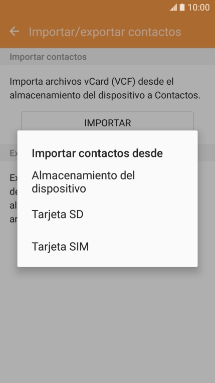 Pulsa Tarjeta SIM.
