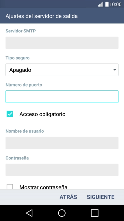 Pulsa el indicador junto a 
