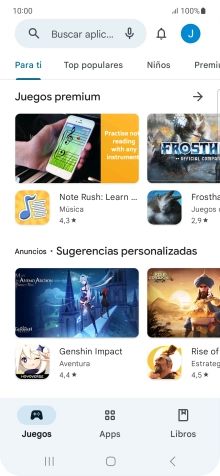 Pulsa el icono de perfil.