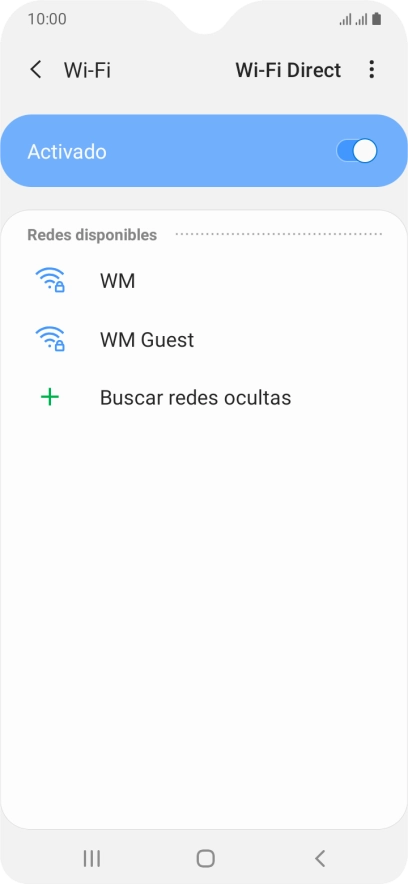 Pulsa la red wifi deseada.