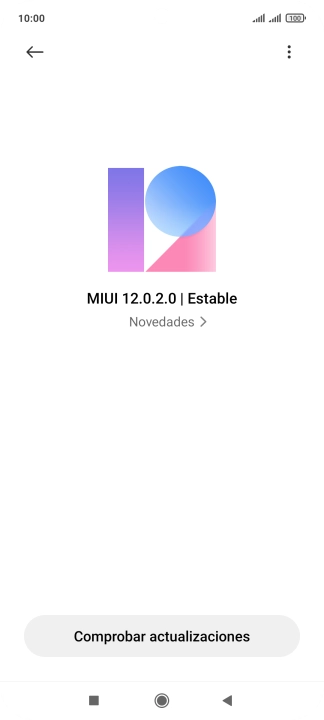 Pulsa Comprobar actualizaciones. Si hay una versión de software nueva disponible, aparecerá ahora en la pantalla. Sigue las indicaciones de la pantalla para actualizar el software del teléfono.